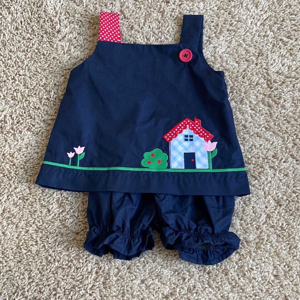 The Beaufort Bonnet Company, TBBC navy set with red accents
